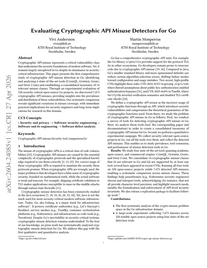 First page