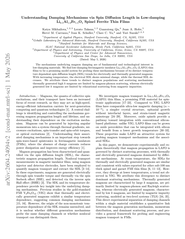 First page