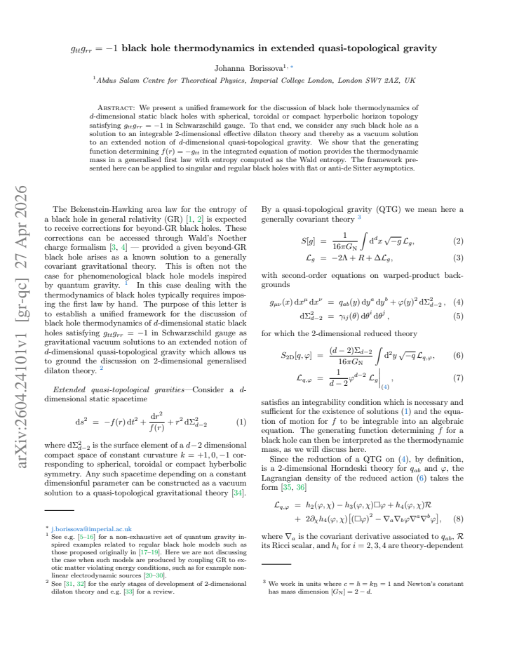 First page