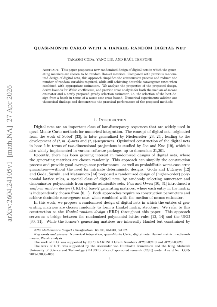 First page