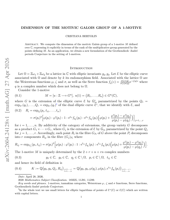 First page