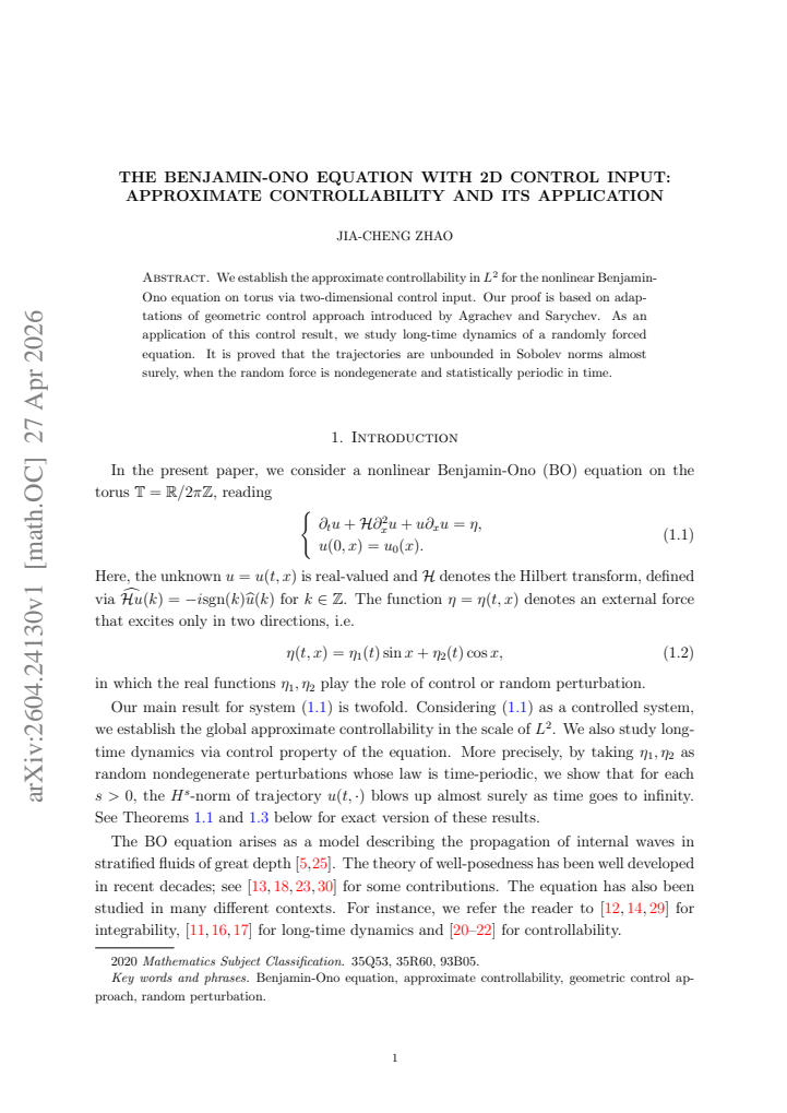 First page