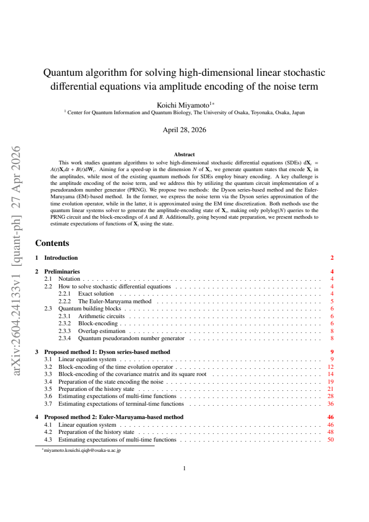 First page