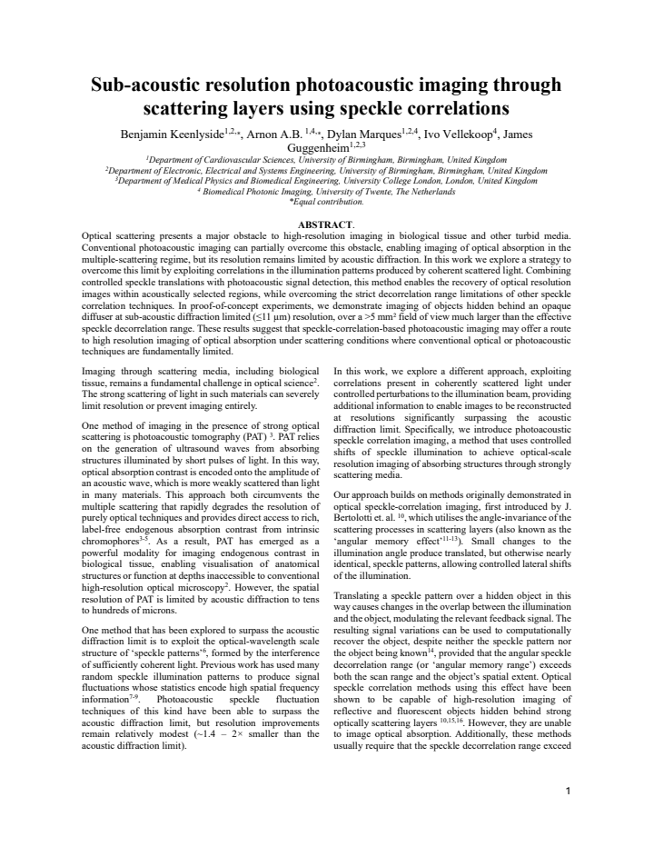 First page