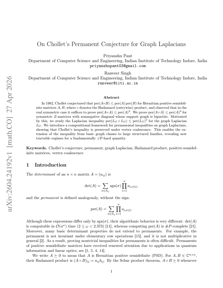 First page