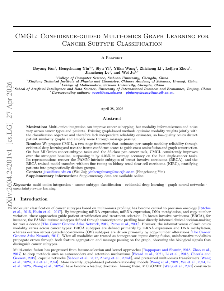 First page