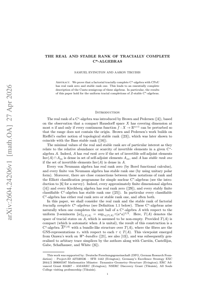 First page