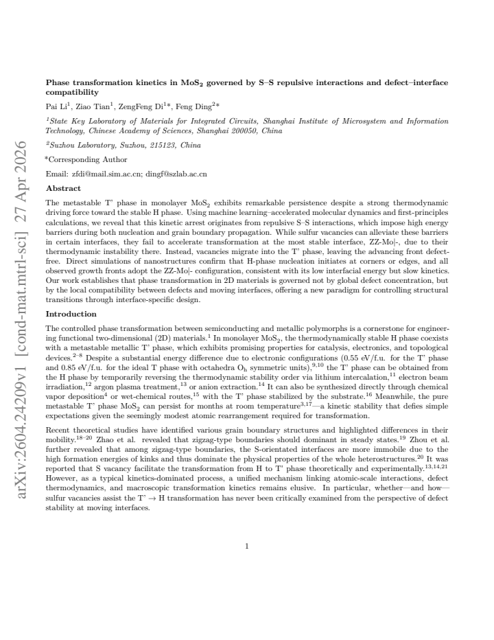 First page