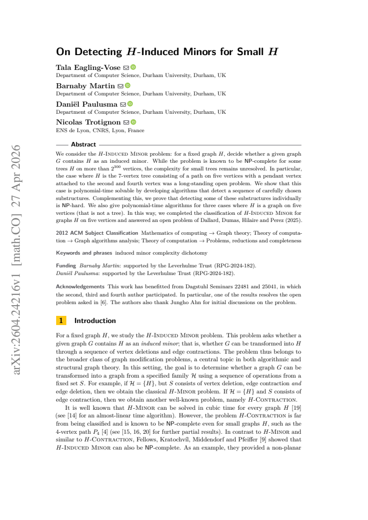 First page