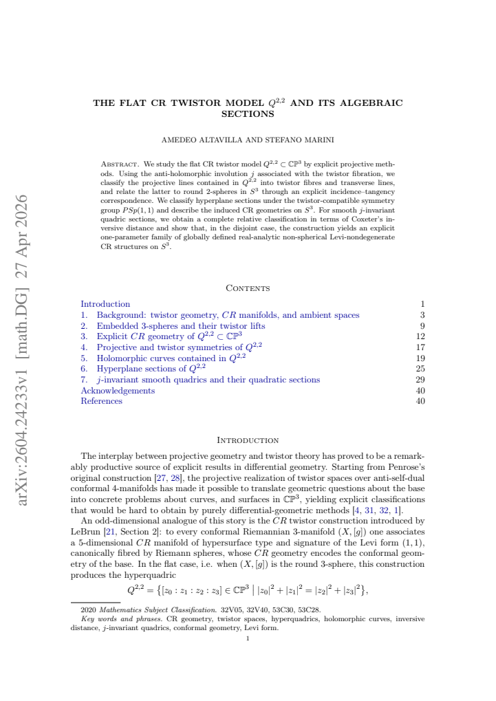 First page