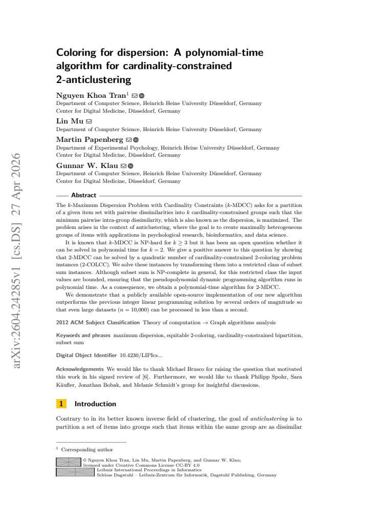 First page
