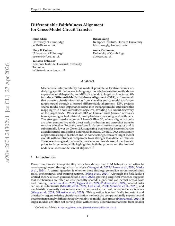 First page
