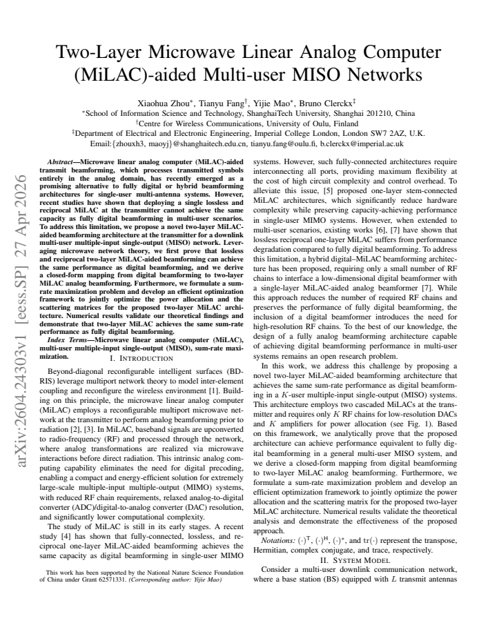 First page
