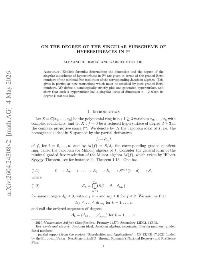 First page