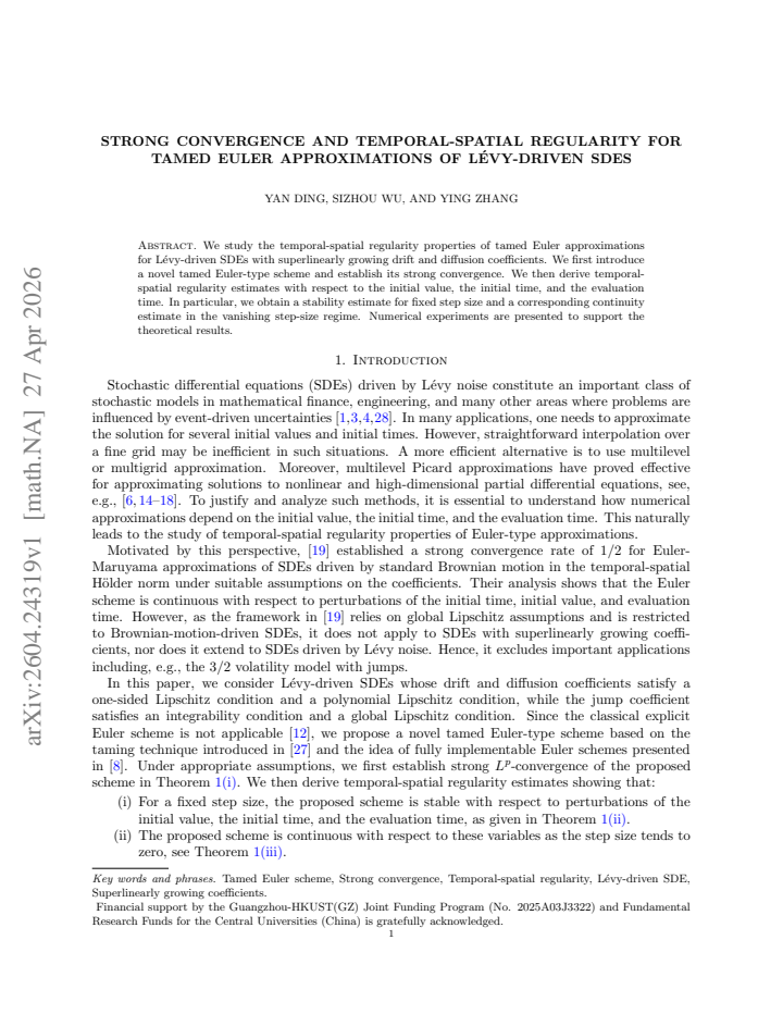 First page