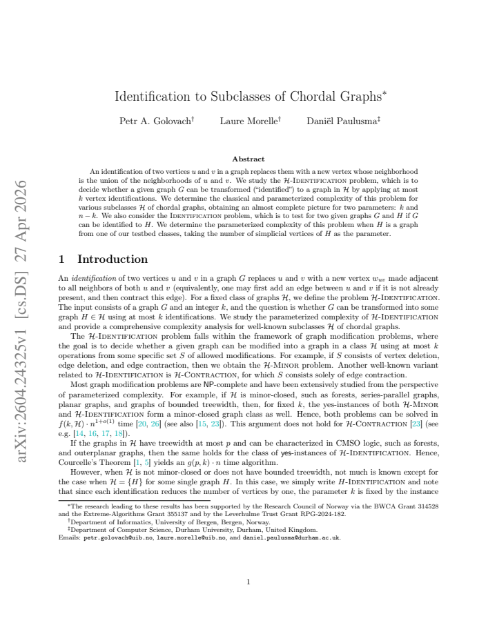 First page
