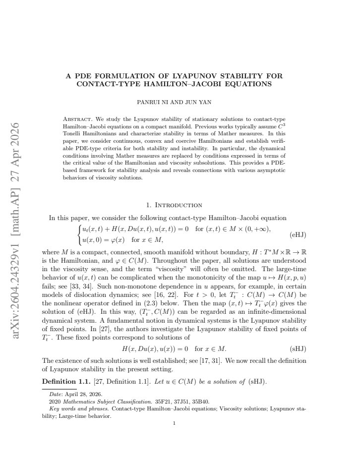 First page