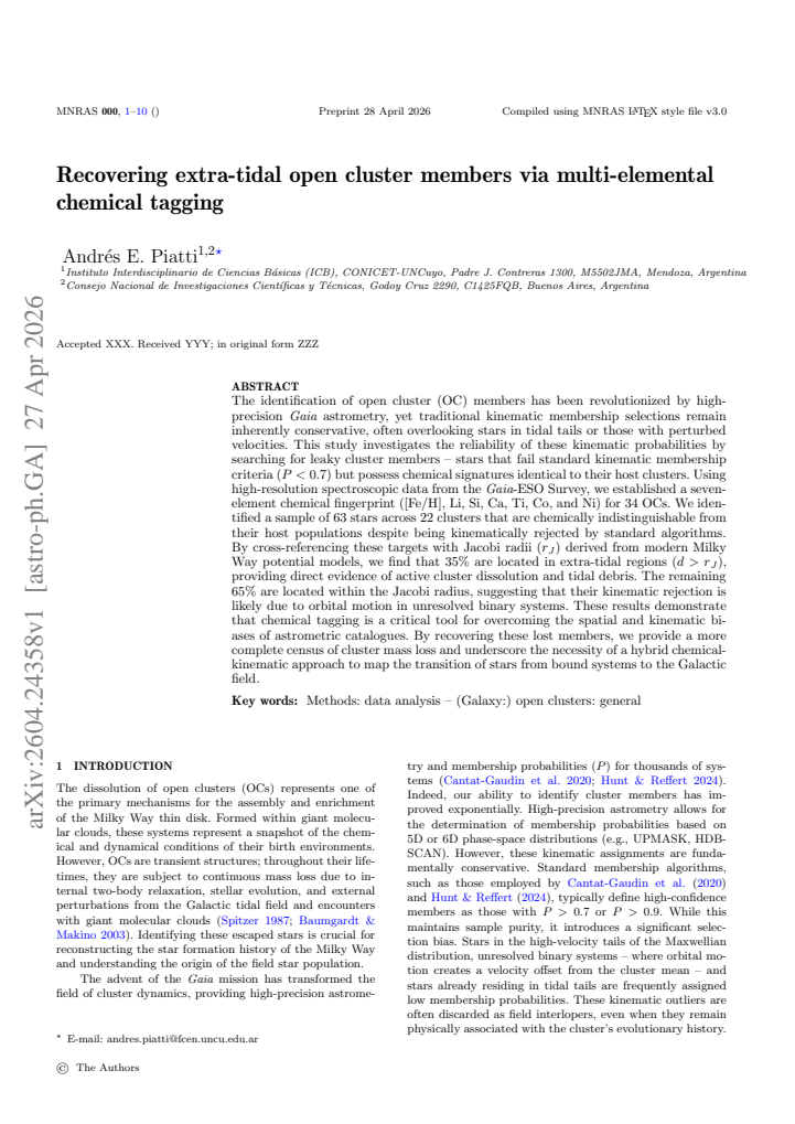 First page