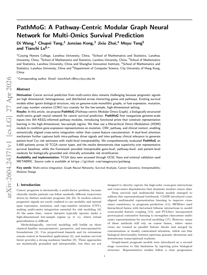 First page