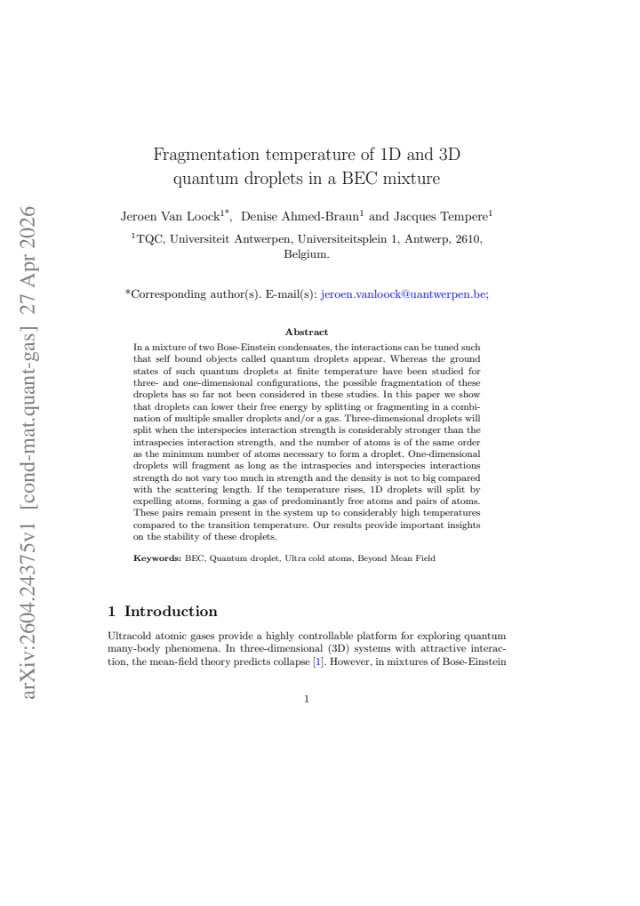 First page