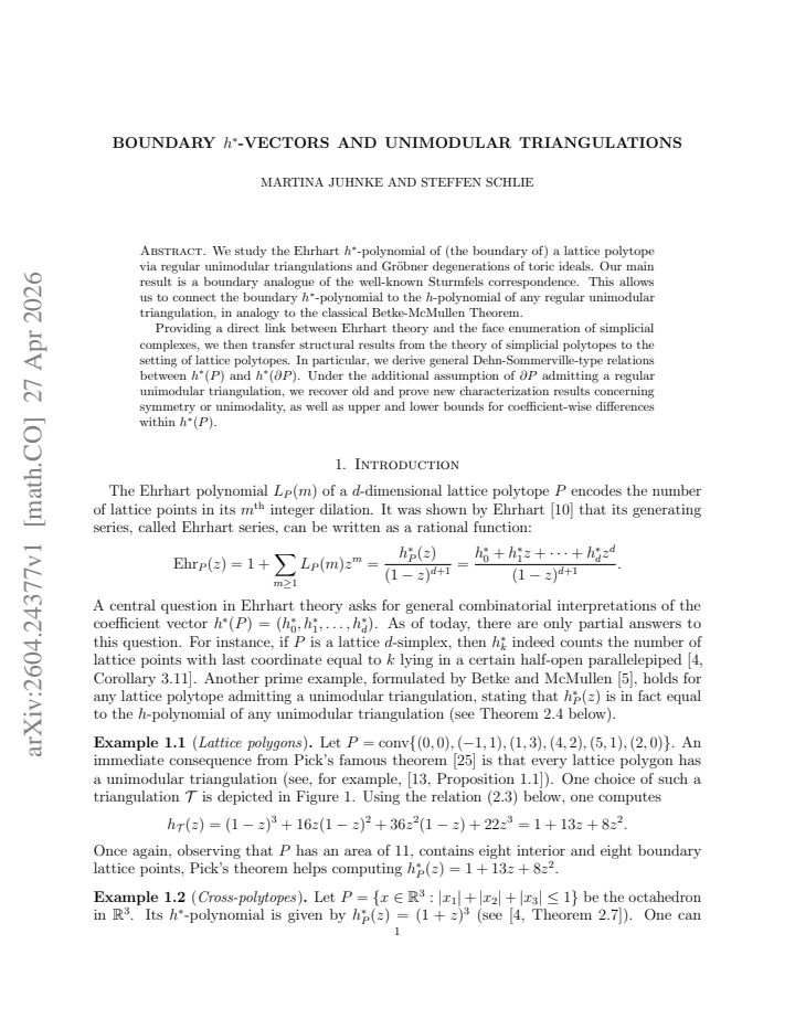 First page