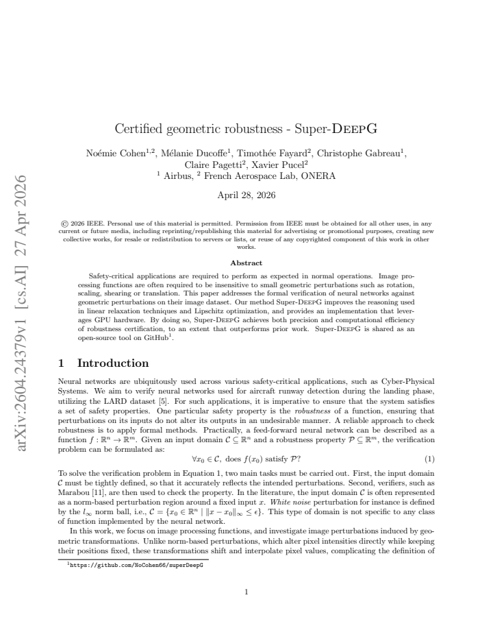 First page
