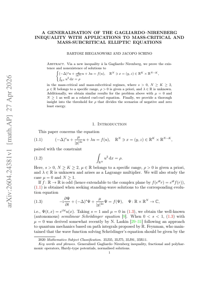 First page