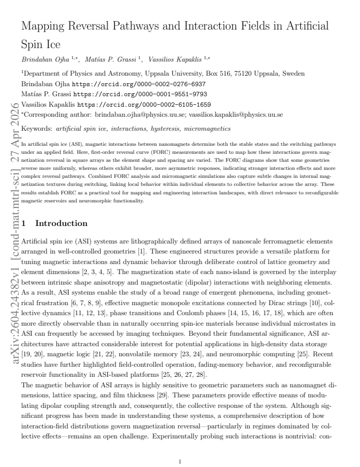 First page