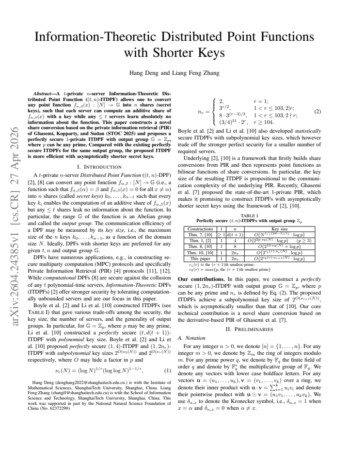 First page