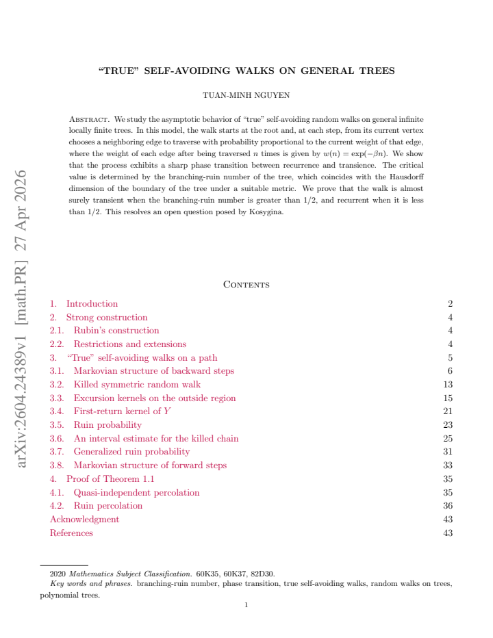 First page