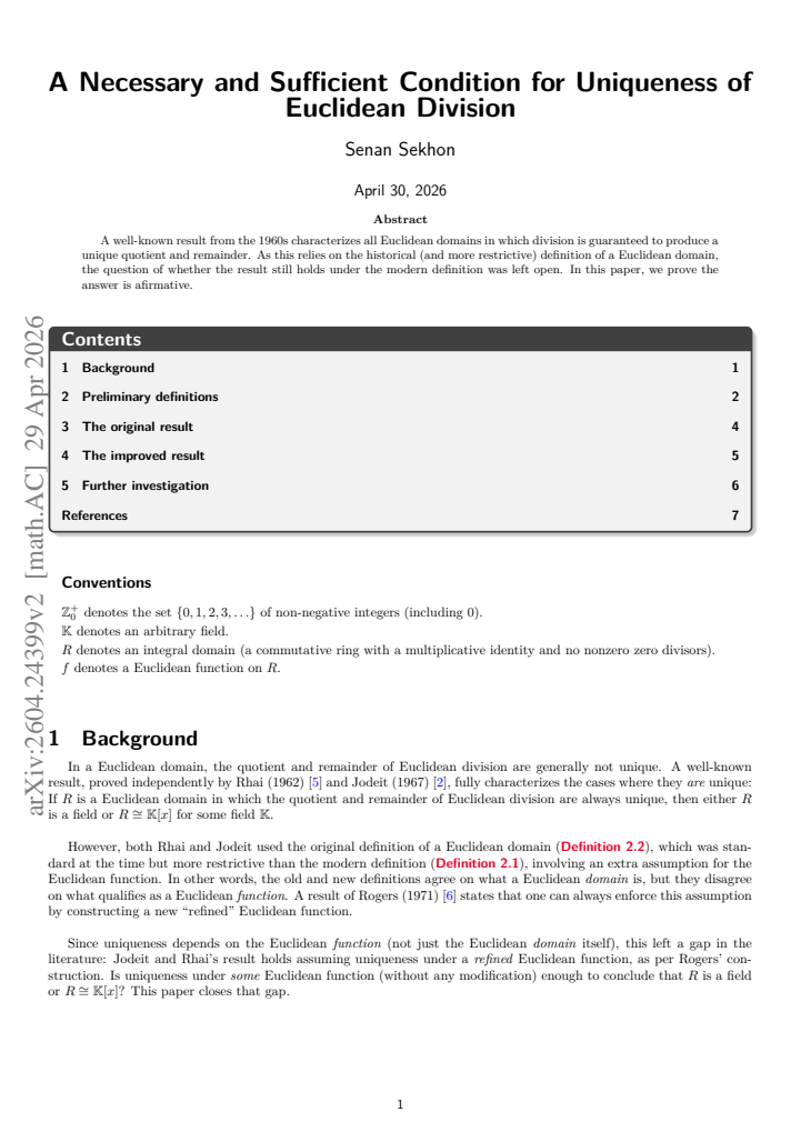 First page