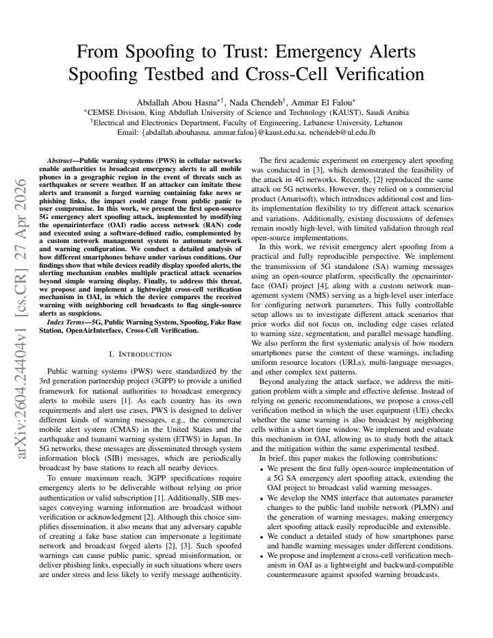 First page