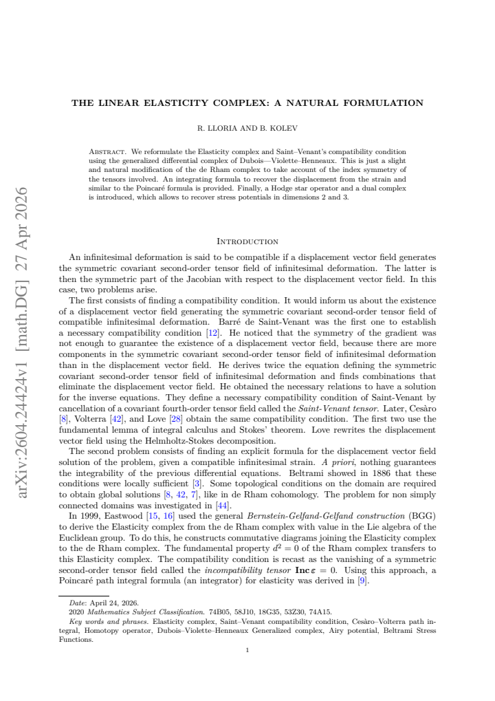 First page