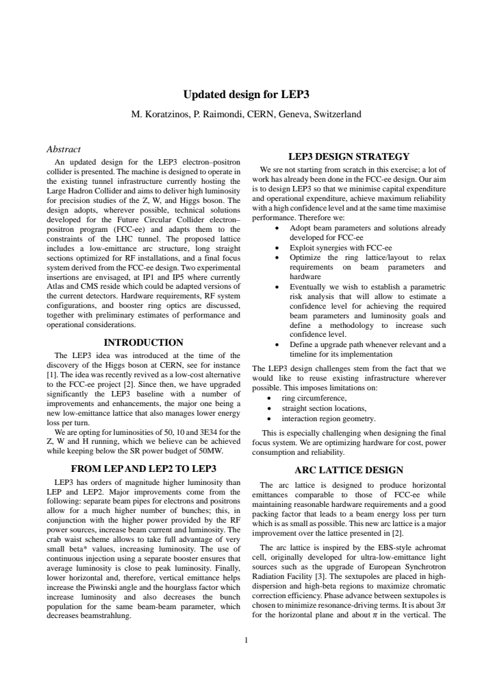 First page