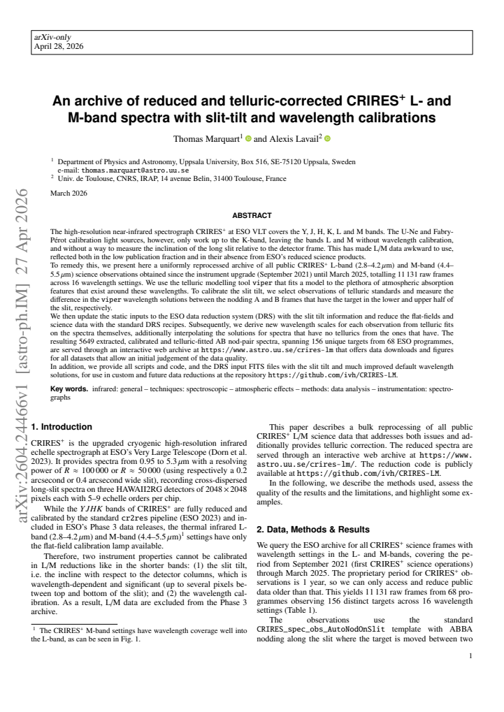 First page