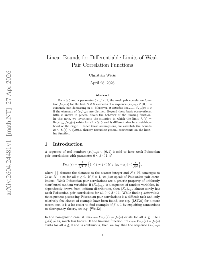 First page