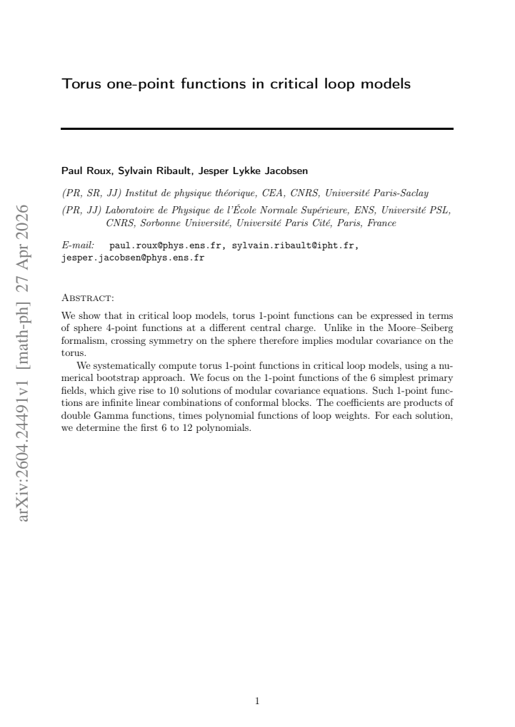 First page
