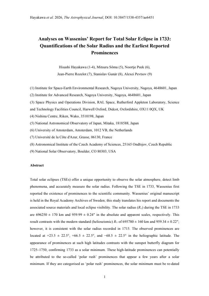 First page