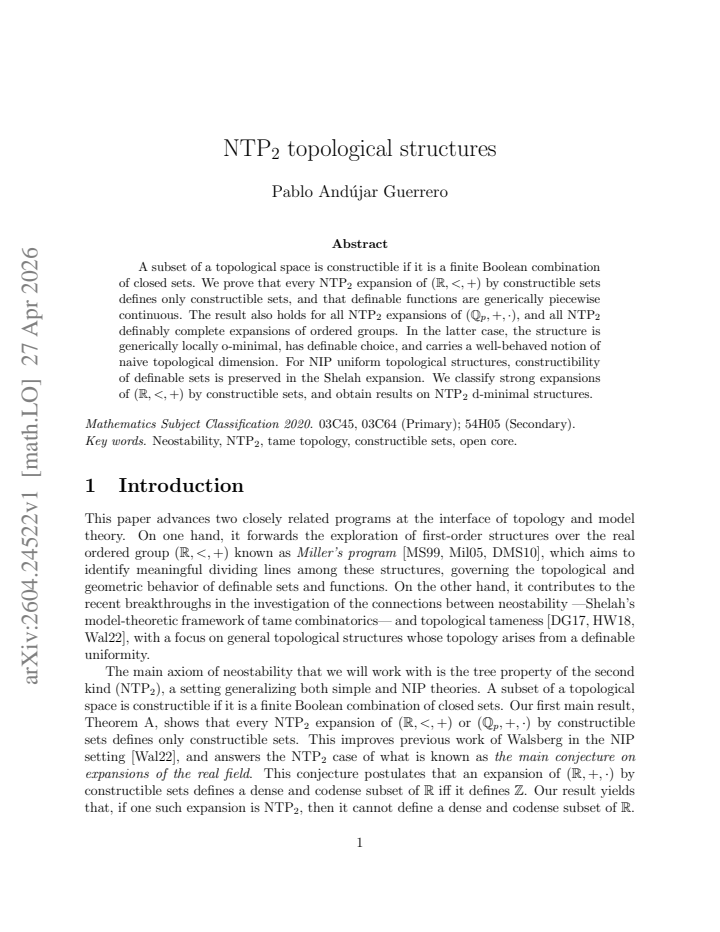 First page