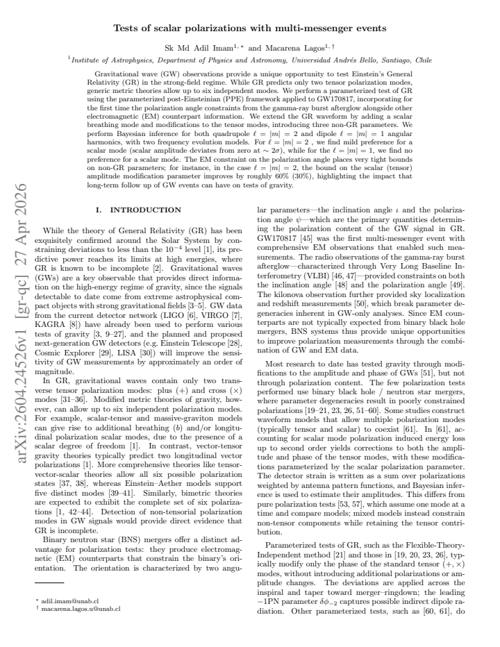 First page