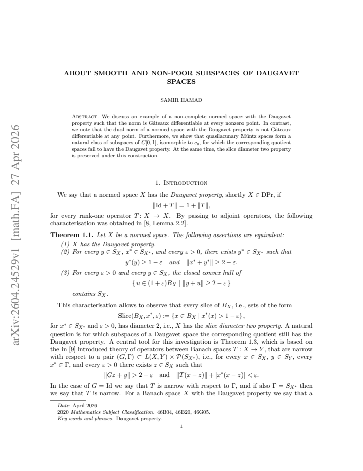 First page