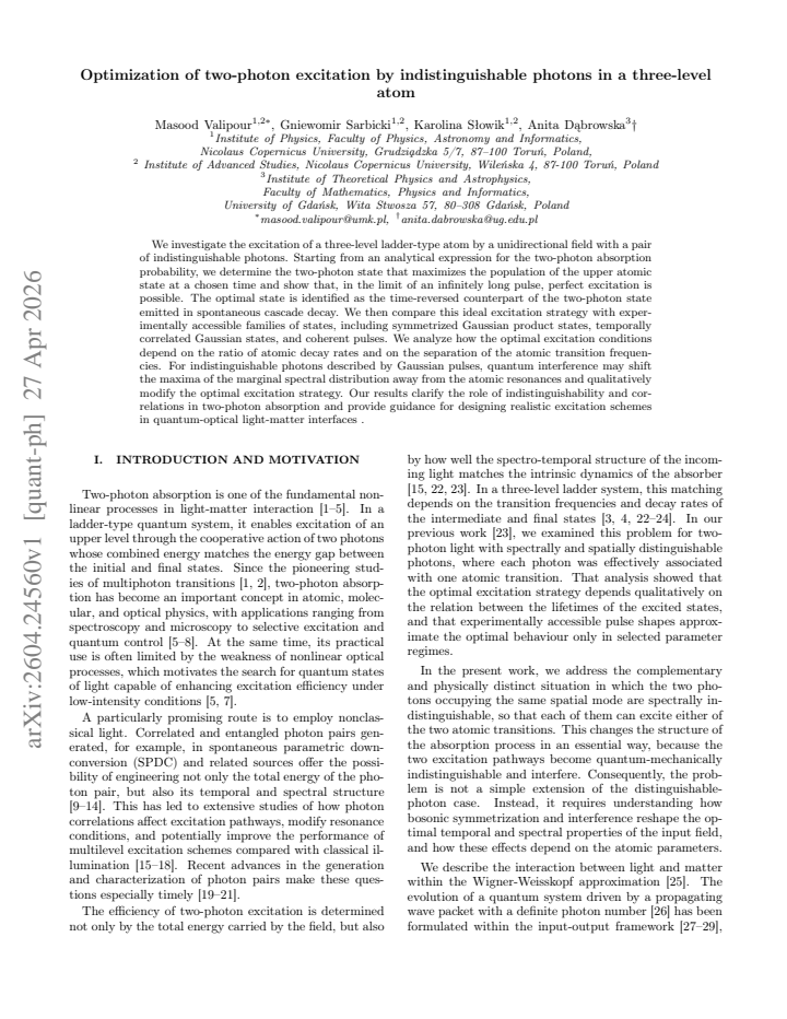 First page