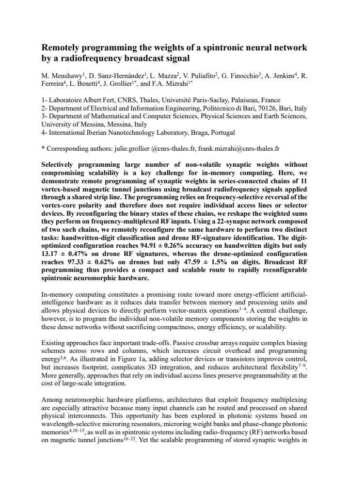 First page