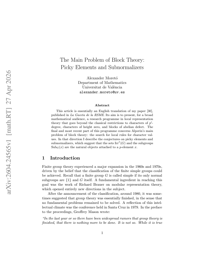 First page