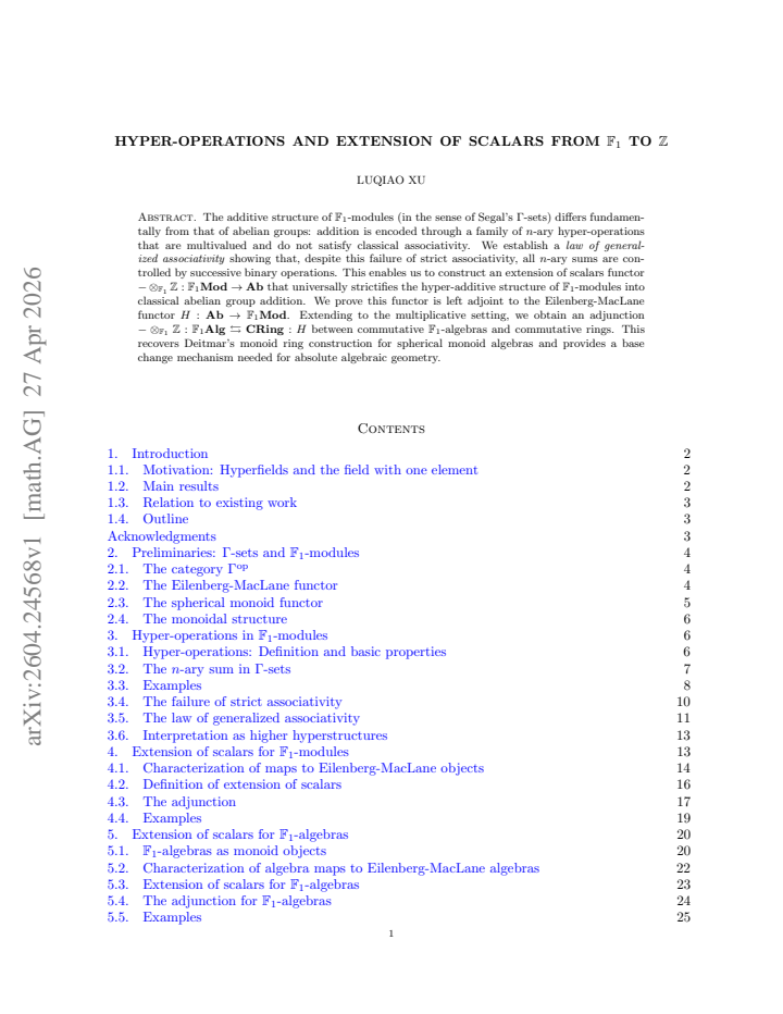 First page