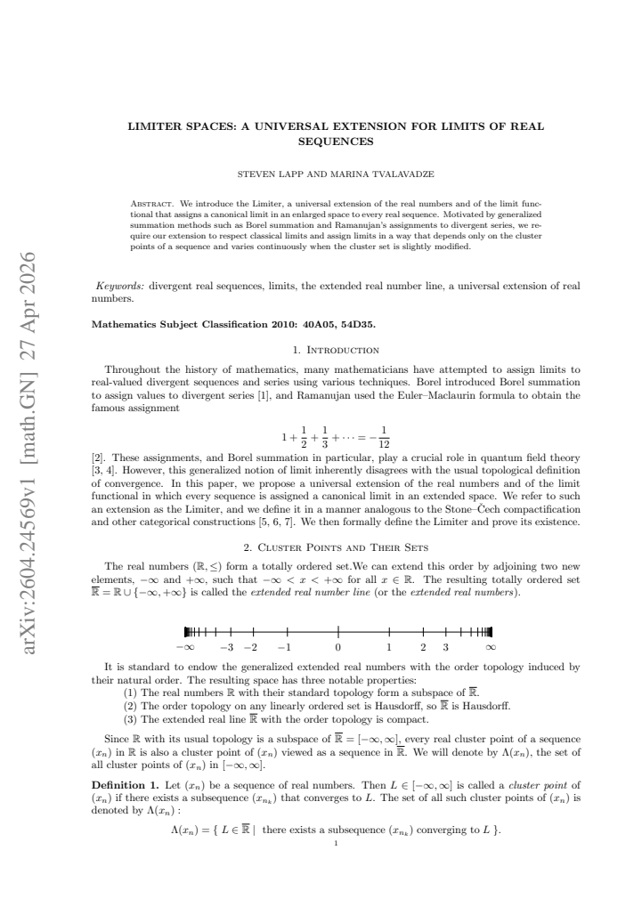 First page