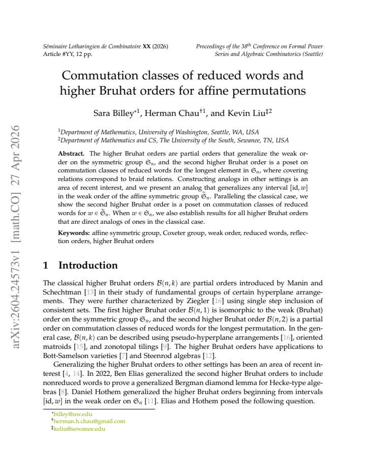 First page