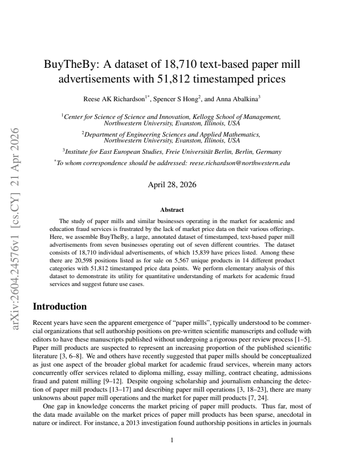 First page