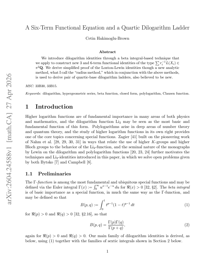 First page