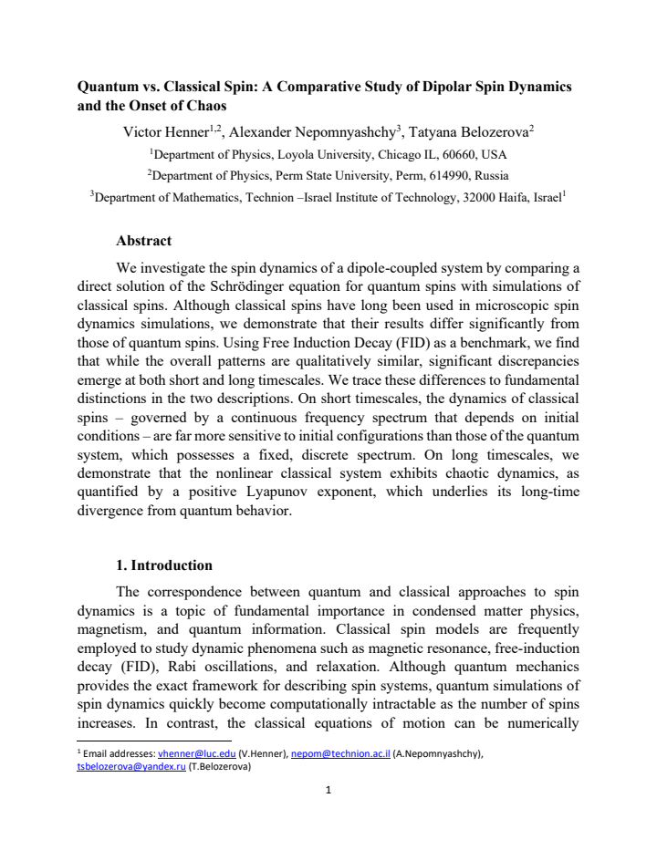 First page